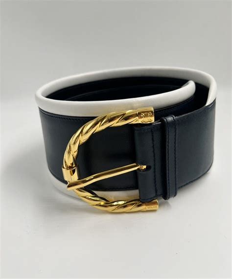 Vintage Celine Navy Waist Belt – The Hosta